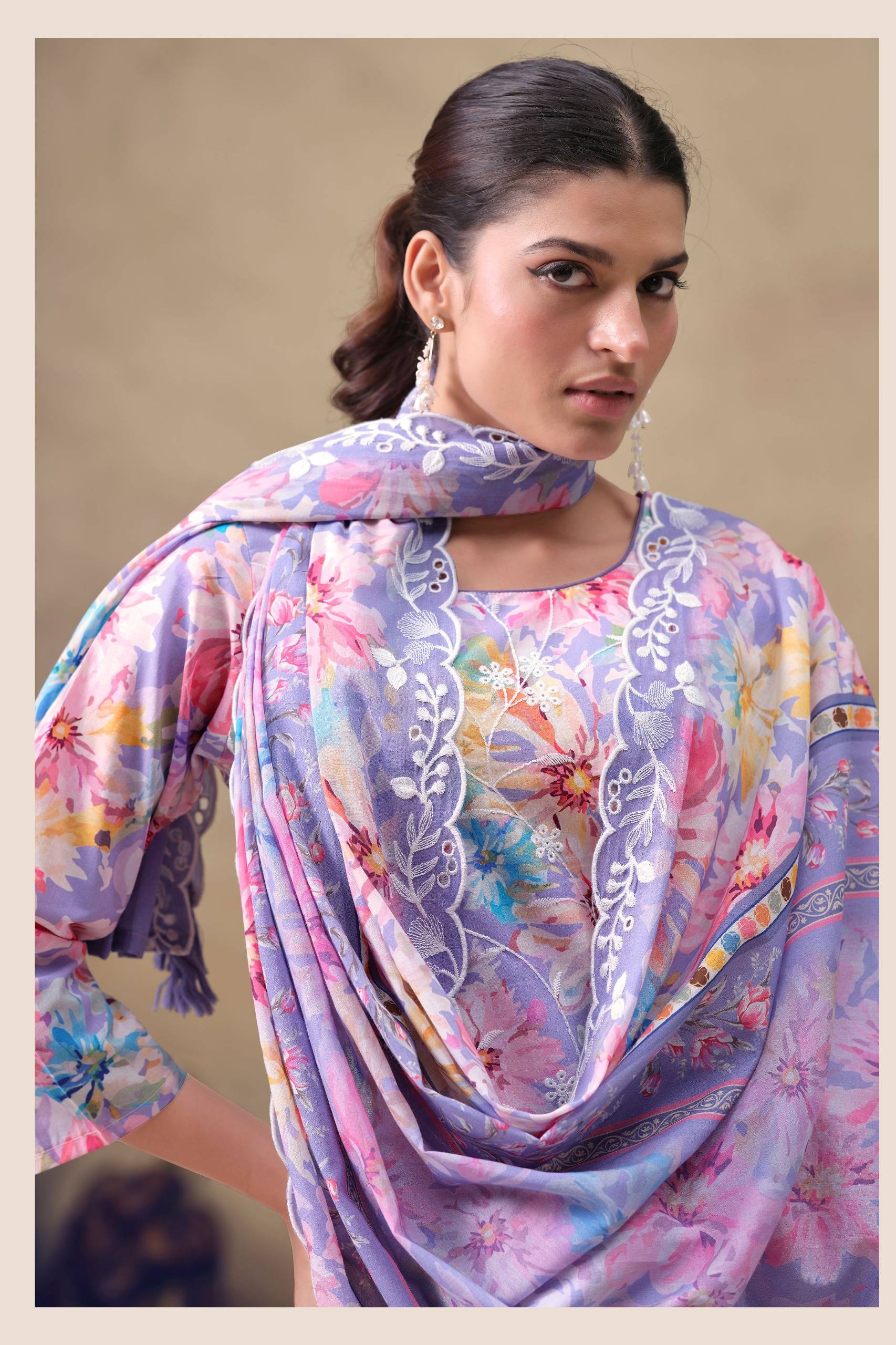 IZNIK by THE HERMITAGE SHOP  101 TO 104 SERIES Pakistani Stylish Embroidered cotton lawn COLLECTION At Wholesale Price
